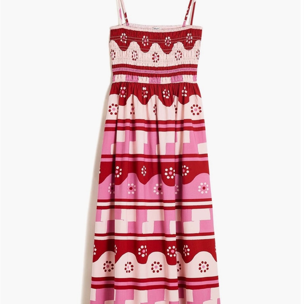 Madewell Theo Geodaisy Batik Sleeveless Dress
